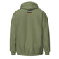 Military green & white Faded Hoodie
